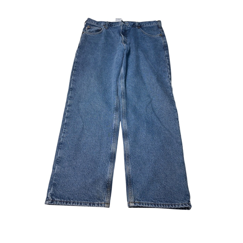 Carhartt B172 DST Men's Relaxed Fit Flannel Lined Straight Leg Jeans 38x30 Mens